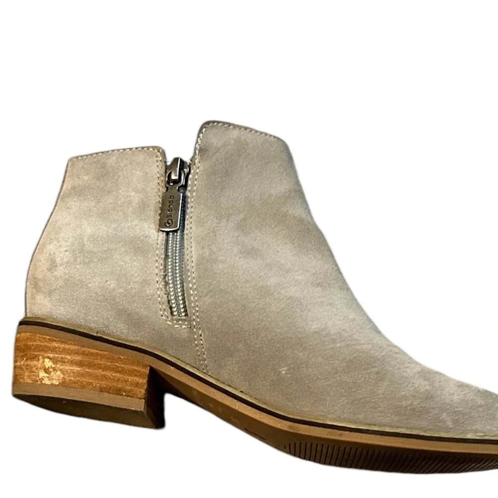 Blondo Liam Waterproof Grey Suede Bootie Boots Size 7 Women’s